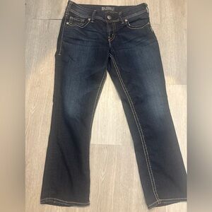 Silver Jeans Women's Dark Blue Boot Cut Jeans